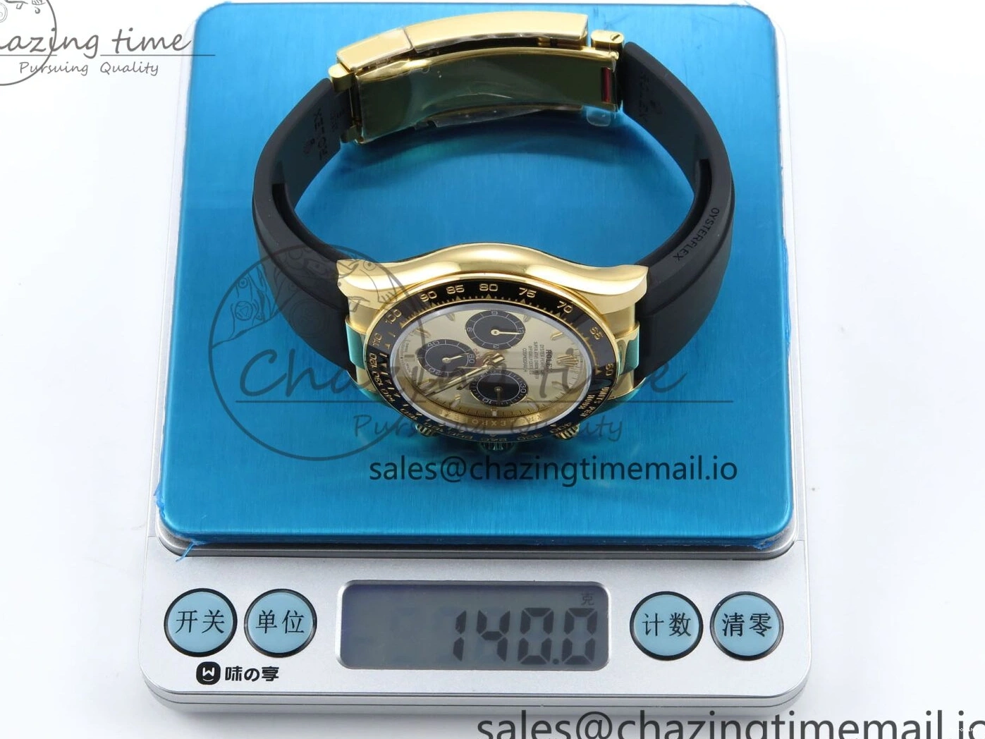 MiroTime 0517 Daytona 126518 QF 1:1 Best Edition YG Black Dial on Oysterflex Strap SH4131 V6（Gain Weight） EasyMatch 1199